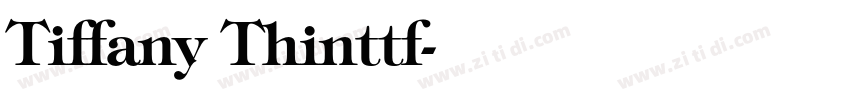 Tiffany Thinttf字体转换